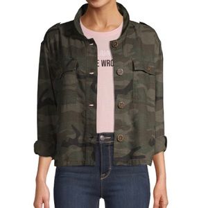 New Time and Tru Women's Linen camouflage Jacket
